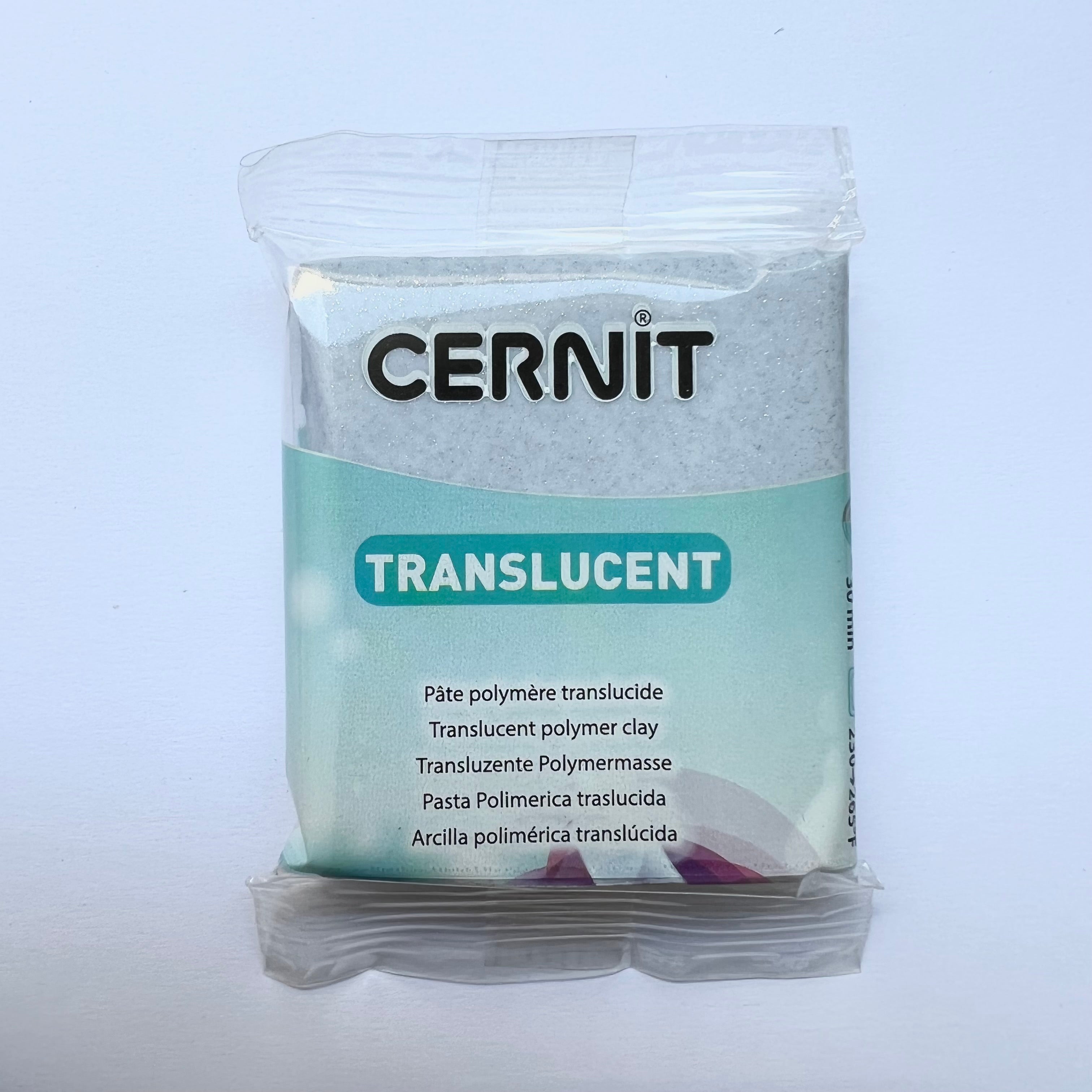 Cernit Translucent - Glitter Silver 56g